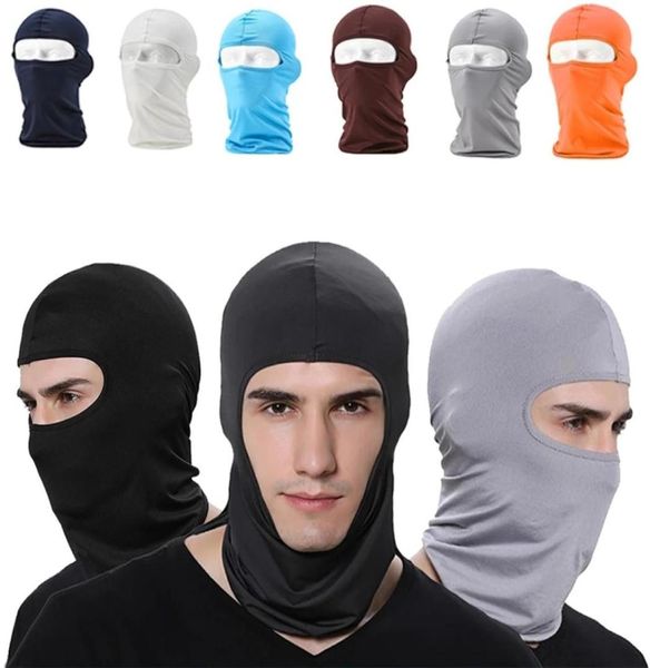 Máscara de motocicleta Ciclismo Pasamontañas Cubierta completa Mascarillas Sombrero Pasamontañas lycra Esquí Cuello Verano Sol Protección Ultra UV 1232414