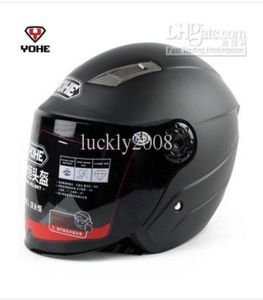 motocicleta mate negro medio casco fresco motocross yohe 837r bicicleta eléctrica casco de seguridad resistente yh837 media cara dot3747526
