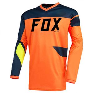 T-shirt Long de sport pour moto, vtt, tout-terrain, course de Motocross, séchage rapide, maillot de cyclisme, vente en gros d'usine, FOX TELEYI