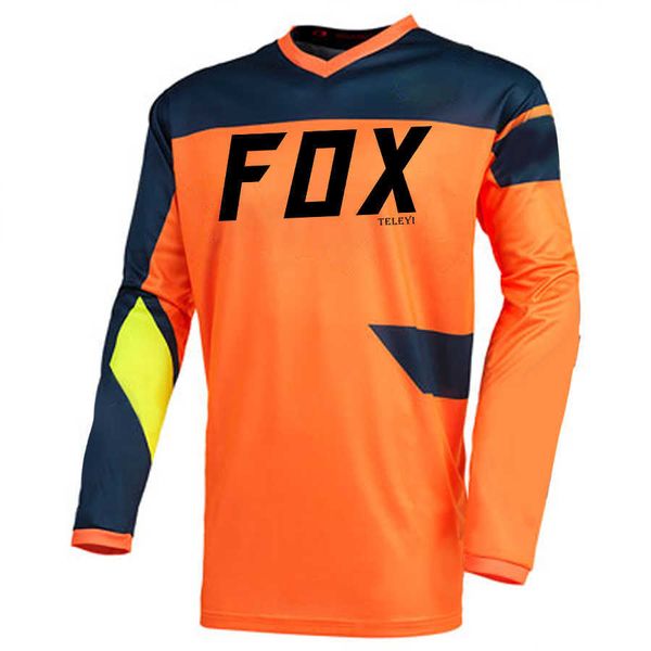 Motocicleta MTB Offroad motocicleta Motocross Racing secado rápido ciclismo Jersey Camiseta deportiva larga venta al por mayor de fábrica FOX TELEYI