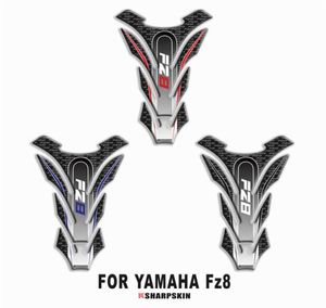 Motorcycle non glisser poisson pavé de carburant réservoir de carburant autocollants décoratifs cristallins étanches adaptés à yamaha fz86822470