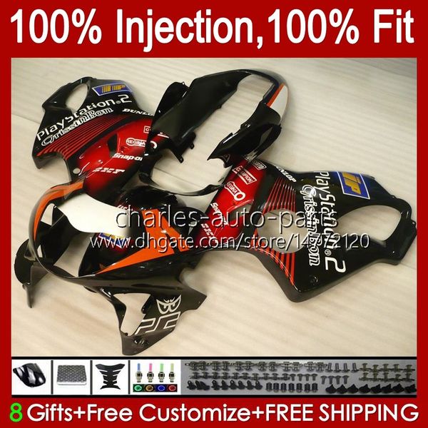 Faneros OEM de la motocicleta para Honda CBR 600 F4 F4 CC 600F4 CBR600F4 1999 2000 Carrocería 54NO.118 CBR600FS 600CC 1999-2000 CBR600 F4 99 00 Molde de inyección Cuerpo Negro Rojo