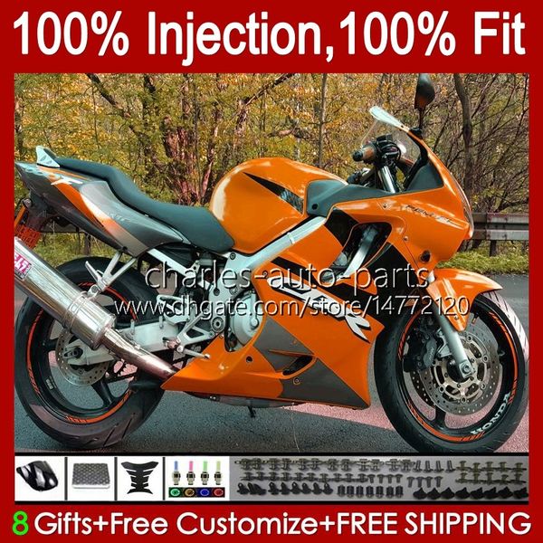 Carénages OEM de moto pour HONDA CBR 600 F4 FS CC 600F4 CBR600F4 Orange foncé 1999 2000 Carrosserie 54No.104 CBR600FS 600CC 1999-2000 CBR600 F4 99 00 Corps de moulage par injection