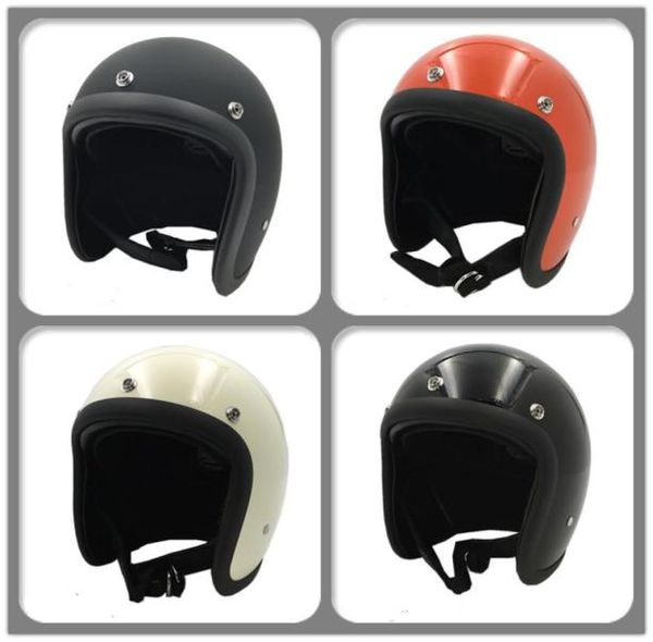 Motorcycle Open Face Casque FRP Fiberglass 34 Retro Vintage Motorbike Scooter Street Moto Crosco Casco Safe Protective Bicycl2513259