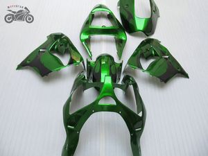 Pièces de moto personnalisées gratuites pour kit de carénage Kawasaki ZX9R 2000 2001 Ninja ZX-9R 00 01 ZX 9R ensemble de carénages vert noir YY22