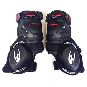 KOMINE Motocross Racing Kneepad with Curved Grinding Block Slider for Enhanced Protection