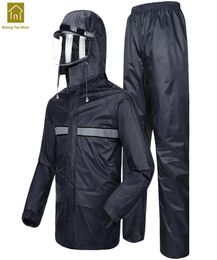 Moto combinaison de pluie pêche femmes vélo vélo imperméable veste hommes Chaqueta Mujer randonnée en plein air manteau de pluie imperméable WKR1142058883