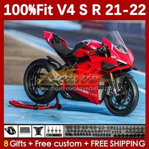 Motorfiets rood licht kuip voor Ducati Street Fighter Panigale V 4 V4 S R V4S V4R 2018-2022 Carrosserie 167No.14 V4-S V4-R 21 22 V-4S V-4R 2021 2022 Spuitgietlichaam Lichaam
