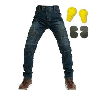 motorrijbroek motorrijders ridder klassieke beschermende jeans rechte losse locomotief vrijetijdsbroek met bescherm versnellingen286h