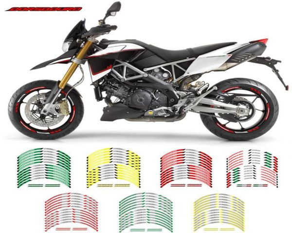 Pegatinas de protección de pintura para llantas de motocicleta, calcomanías decorativas impermeables de anillo interior, cinta de tendencia de personalidad para Aprilia DORSODURO8305771