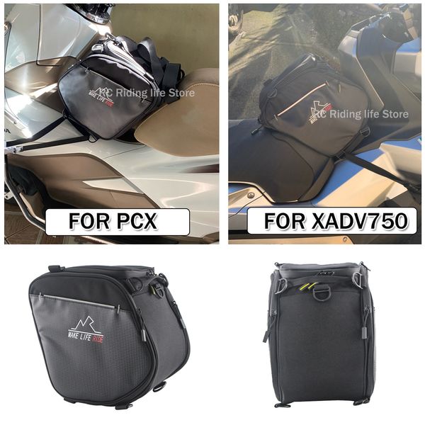 Bolsa de pedal de motocicletas Bolsa de almacenamiento impermeable al aire libre para Yamaha X-Max T-Max N-Max para Honda PCX xadv para BMW C400GT