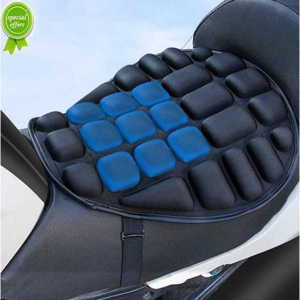 Funda de asiento de motocicleta 3D, funda de cojín de asiento de aire cómodo, funda de almohadilla de aire Universal para motocicleta, sillines de descompresión de absorción de impacto