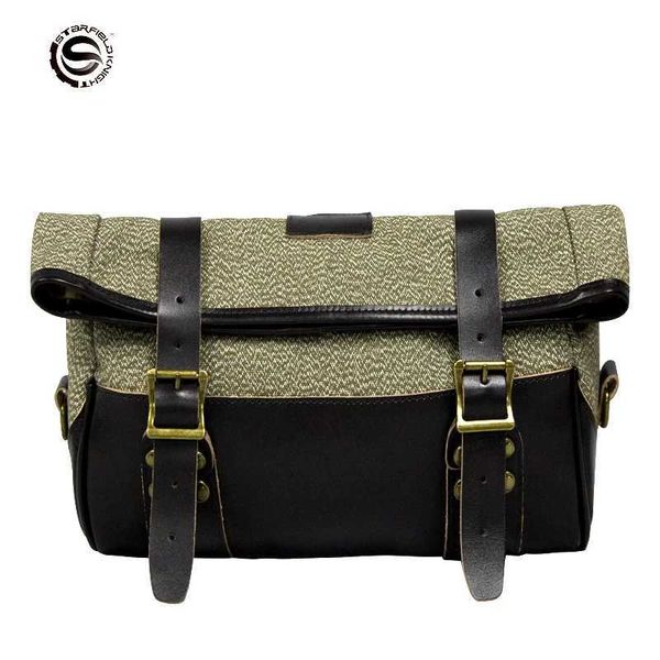 Bolso Retro de hombro con cola lateral para motocicleta, accesorios para equipaje de viaje, Scooter, bolsas impermeables SFK para hombre