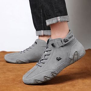 Zapatillas de deporte de motocicletas para cuero casual en topes impermeables hombres boors boors elegantes zapatos calzado