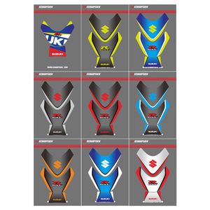 Motorfiets sticker visgraten plakken anti-kras auto-onderdelen bescherming decoratieve stickers brandstoftank decals voor SUZUKI GSXR258i