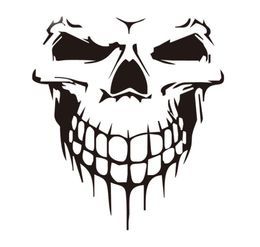 Motorfietssticker Skull 3D Reflecterende autostickers Moto Auto Decal grappig JDM Vinyl op auto -styling 15.9*17,7 cm