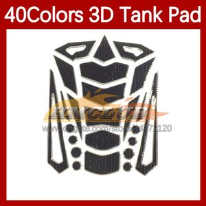 Motorfietsstickers 3D Koolstofvezeltankkussenbeschermer voor Honda CBR600FS CBR600 CBR 600 F4 600F4 FS CBR600F4 99 00 1999 2000 Gasbrandstoftankkap Sticker Decal 40 Kleuren