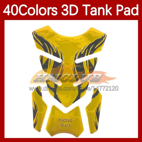 Pegatinas de motocicleta Protector de almohadilla de tanque de fibra de carbono 3D para HONDA CBR250 R CBR 250R CBR250R 11 12 13 14 15 2011 2012 2013 2015 Etiqueta engomada de la tapa del tanque de combustible de gas MOTO Calcomanía 40 colores