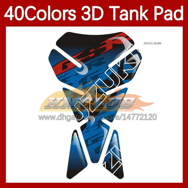 Pegatinas de motocicleta Protector de almohadilla de tanque de fibra de carbono 3D para KAWASAKI NINJA ZZR400 ZZR 400 ZZR-400 93 94 95 96 97 98 99 00 93-00 Etiqueta engomada de la tapa del tanque de combustible de gas MOTO Calcomanía 40 colores