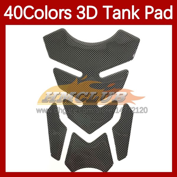 Pegatinas de motocicleta Protector de almohadilla de tanque de fibra de carbono 3D para Aprilia RSV1000R RSV1000 RSV 1000 R 16 17 18 19 2016 2017 2018 2019 Etiqueta adhesiva de tapa de tanque de combustible de gas 40 colores