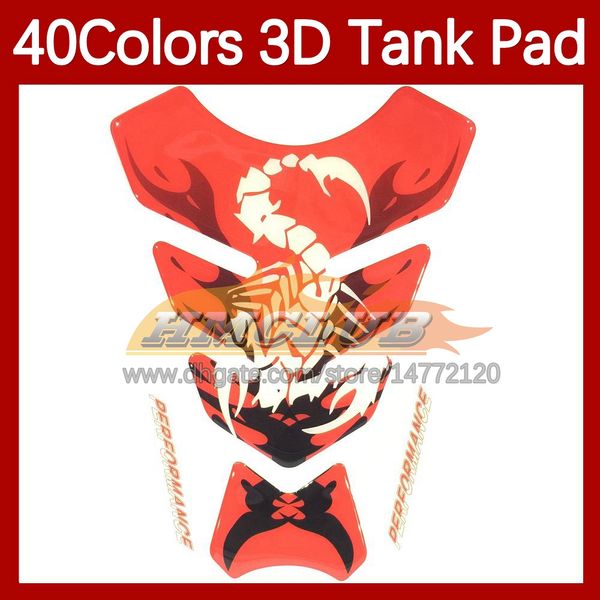 Autocollants de moto 3D en fibre de carbone réservoir Pad protecteur pour HONDA CBR1000RR CBR1000 CBR 1000 RR 08 09 10 11 2008 2009 2010 11 gaz réservoir de carburant autocollant MOTO autocollant 40 couleurs