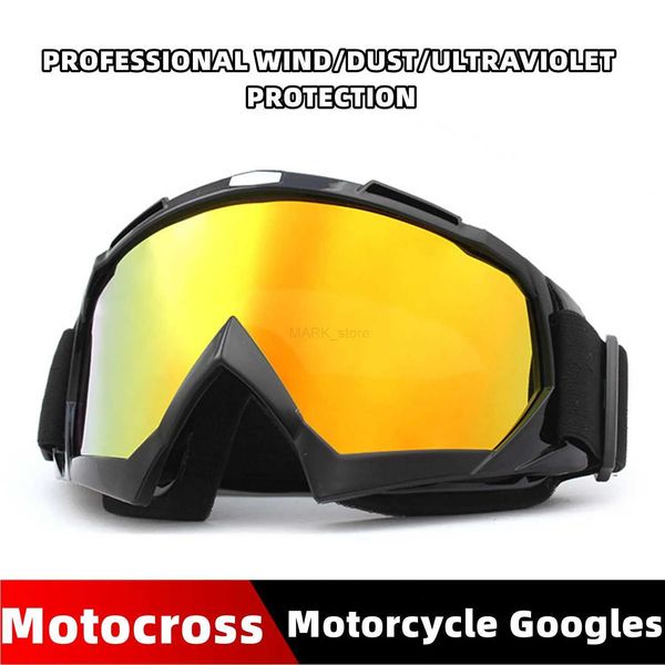 Gafas de sol de motocicleta Gafas todoterreno Gafas de motocrós MTB ATV MX Gafas de motocicleta Máscara Lentes extraíbles Protección UV a prueba de viento Ciclismo al aire libreL231153
