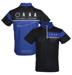 Camiseta de motocicleta, POLO con solapa de carreras para hombres y mujeres, ropa de fábrica para fanáticos, ropa transpirable para equipo de coche de recreación