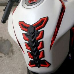 Autocollant de réservoir de moto 3D en caoutchouc, autocollants de couverture de protection de tampon de réservoir de carburant de gaz en caoutchouc pour Honda Yamaha Kawasaki Suzuki