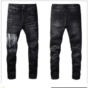 Motorfiets trendy ksubi am jeans heren ontwerper jeans hoge elastiek noodlijdende scheurde slanke fit motorfiets fietser deni religie broek breken stack paarse jeans