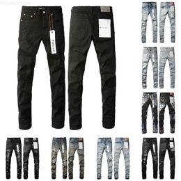 Motorcycle TRENDY KSUBI AM Jeans Pantalon Purple Jeans pour hommes Jeans Skinny Jeans Hommes en détresse Ripped Bikers Womens de Religion Pants Brand Stack Jeansvsv6