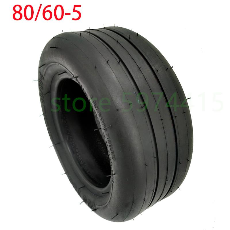 Moto Roues Pneus Pneu 80/60-5 Tubeless Pour Gokart Kit Kart Pro Refit Auto Équilibrage Scooter Électrique PneuMoto