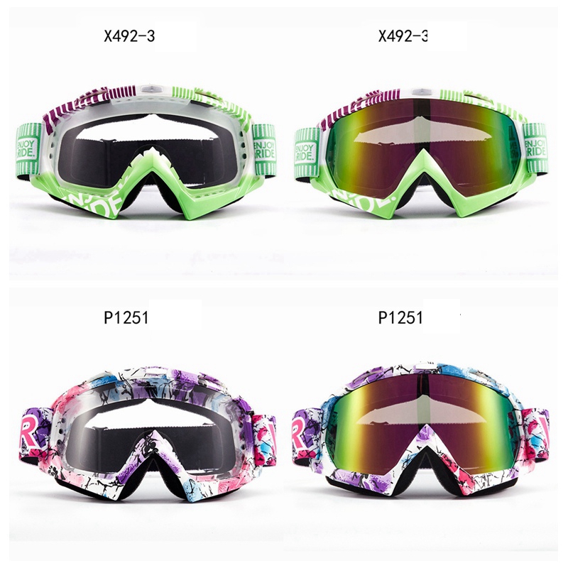 Motosiklet Rüzgar Geçirmez Güneş Gözlüğü Açık Havada Gözlük Kayak Sürme Gözlük Anti-Sis Gözlük Motosikletçi Donanımlı Moda Erkekler Kadınlar HHA272