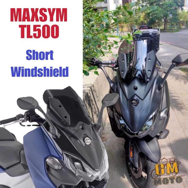 Pare-brise de moto pour SYM MAXSYM TL 500 TL500 déflecteur de pare-brise flux d'air court Sport vent MAXSYMTL 2022