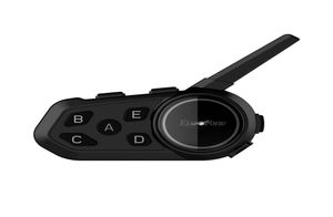 Motorfietsen Accessoires Hoofdset Ondersteuning 6 Riders Bluetooth Intercom Distance 1200 meter Hoofdtelefoonaansluiting 2 Mobiele telefoons Walk4461644