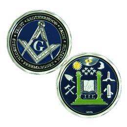 MotorDog 69 Masonic Challenge Coin Herdenkingsmunt Verzamelen