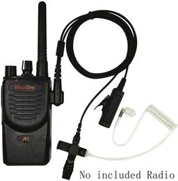 Motorola walkie talkies headset 2-pin akoestische buis headset en PPT voor CP200 GP2000 xu1100 pro1150 mu12 (1 inch)