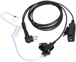 Motorola walkie talkies headset met microfoon 2-pin akoestische buis headset en PPT voor CP200 GP2000 xu1100 pro1150 mu12 (1 in)