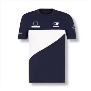 Motorsports 2021 temporada F1 camiseta de carreras Uniforme de fábrica del equipo de Fórmula 1 con el mismo cuello redondo de verano manga corta customizatio239C