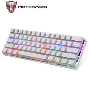 MotoSpeed ​​CK62 Draadloze Dual Mode Mechanische 61 Sleutels RGB LED Backlight Gaming Toetsenbord