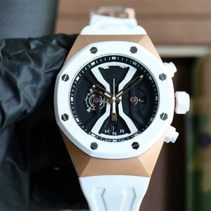 Motre be luxe montre de luxe hommes montres étanche 44X18mm os japonais multifonctionnel os mouvement à quartz boîtier en acier montres Relojes