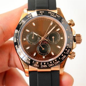 Motre be luxe luxe horloge polshorloge 40 mm 7750 chronograaf mechanisch uurwerk 18K 904L stalen kast herenhorloges designer horloges polshorloges Relojes 01