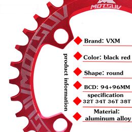 MOTSUV OVAL 94+96MM 94BCD/96BCD 32/34/36/38T MTB Mountain Bike Chainring voor Alivio M4000 M4050 NX GX X1 Crank Bicycle Parts