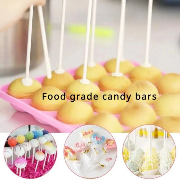 Moules 10/15 cm Blanc PP Lollipop Stick Tools ACCESSOIRES DE COLAKE DIY POUR LES BARS CANCULES CALACES POPS PASTRY PASTRY TABLE DÉCORATIONS