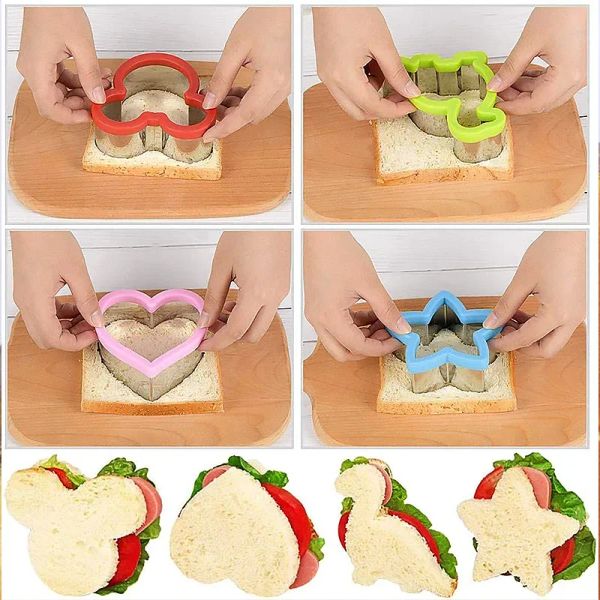 Moules 1pc Sandwich Cutter Set pour enfants