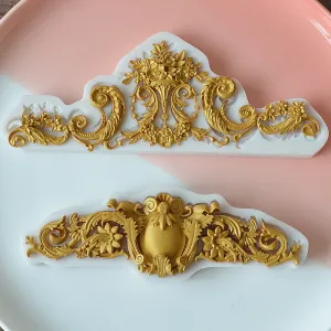 Moules 3d dentelle de dentelle Silicone Moule dentelle en dentelle en relief en relief vintage Cake en relief décoration de moisissure