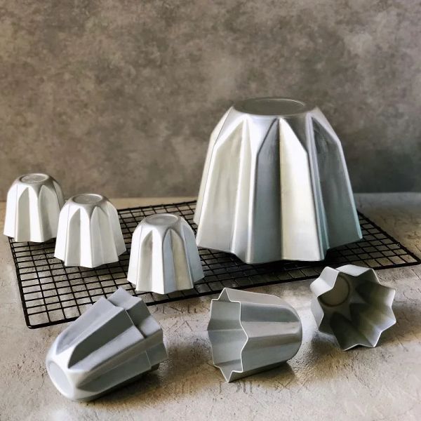 Moules 4 taille de gâteau en aluminium moule pandoro moules pain octogonal Pan de pâte à pâtisserie