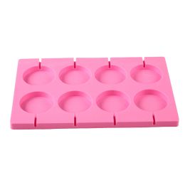 Molds 8 Cavity Round Siliconen Lollipop Candy Mold Homemade Kids Cake Chocolate Cookies Decoratie gereedschap Mold Baking Pastry Mold Baking Pastry