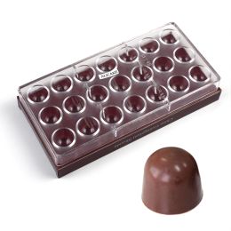 Moldes de policarbonato de moho molde de chocolate 0.94 pulgadas 8g/piezas forma de bala bonbons confitería panadería para hornear molde