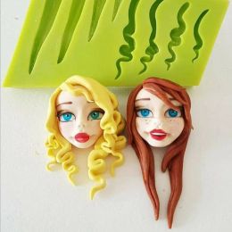 Moules Aouke Hair Forme Silicone Moule Cuisine DIY Gâteau de boulange