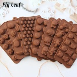 Moldes más vendidos chocolate silicona molde alimento grado de flores de bricolaje amor para hornear pastel decoración animal insecto molde cocina cocina